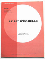 Partition Sheet Music SERGE LAMA : Le Lit D'Isabelle - Chant Et Piano - Chansonniers