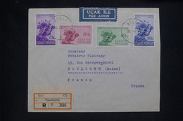 TURQUIE - Enveloppe En Recommandé En 1950 De Sisli Pour La France, Affranchissement UPU - L 137373 - Briefe U. Dokumente