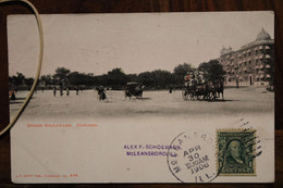 CPA Ak 1906 McLeansboro ILL Grand Boulevard Chicago USA Us Postcard Braisne France Aisne - Cartas & Documentos