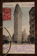CPA Ak 1904 Flatiron Building NY USA Us Postcard Braisne France Aisne Jefferson - Covers & Documents
