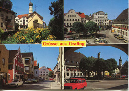 Allemagne - Bavière - Grüsse Ans Grafing - Multivues. Ecrite, Timbrée - Grafing