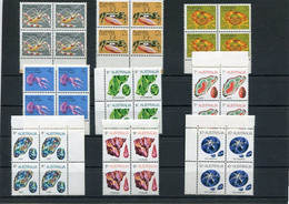 AUSTRALIA - 1973  MARINE LIFE AND GEMSTONES  BLOCK OF 4  MINT NH - Mint Stamps