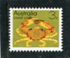 AUSTRALIA - 1973  3c  CORAL CRAB  MINT NH - Mint Stamps