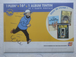 1999 TINTIN PANNEAU PUBLICITAIRE Plastique TOTAL Publicité Sur Point De Vente CAPITAINE HADDOCK Hergé Moulinsart 2000 - Affiches & Offsets