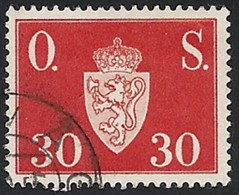 Norwegen Dienstm. 1951, Mi.-Nr. 64, Gestempelt - Oficiales
