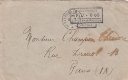 LETTRE. ST PIERRE ET MIQUELON. P.P.30. ST PIERRE. 3 JUIL 1926. POUR PARIS - Storia Postale
