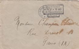 LETTRE. ST PIERRE ET MIQUELON. P.P.30. ST PIERRE. 3 JUIL 1926. POUR PARIS - Briefe U. Dokumente