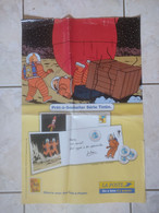 2000 AFFICHE POSTER TINTIN OBJECTIF LUNE 59,5 X 39,5 Cm Env Prêt à Poster Série TINTIN LA POSTE Hergé Moulinsart 2000 - Afiches & Offsets