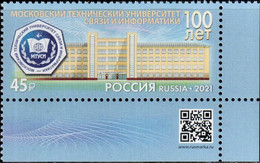 Russia 2021 "100th Anniversary Of The Moscow Technical University Of Communications And Informatics" 1v Quality:100% - Ungebraucht