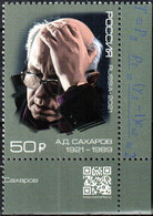 Russia 2021 "100th Anniversary Of The Scientist Of A.Sakharov (1921-1989). Nobel Peace Prize Laureate" 1v Quality:100% - Nuovi