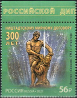 Russia 2021 "300th Anniversary Of The Nystadt Peace Treaty" 1v Quality:100% - Ongebruikt