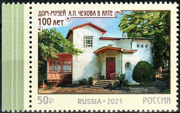 Russia 2021 "100th Anniversary Of The House-Museum Of Chekhov In Yalta" 1v Quality:100% - Nuevos