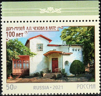 Russia 2021 "100th Anniversary Of The House-Museum Of Chekhov In Yalta" 1v Quality:100% - Neufs