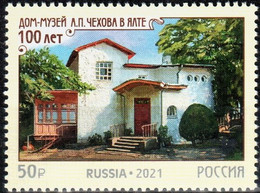 Russia 2021 "100th Anniversary Of The House-Museum Of Chekhov In Yalta" 1v Quality:100% - Nuovi