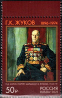 Russia 2021 "125th Anniversary Of G.Zhukov (1896-1974),Marshal Of The Soviet Union" 1v Quality:100% - Nuovi