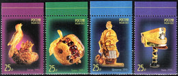 Russia 2022 "Kaliningrad Amber Plant. Products From Amber" 4v Quality:100% - Unused Stamps