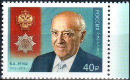 Russia 2022 «Chevalier Of The Order For Merit To The Fatherland» 100th Ann V. Etush Theater & Film Actor 1v Quality:100% - Unused Stamps