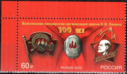 Russia 2022 «100th Anniversary Of The Founding Of The All-Union Pioneer Organization» 1v Quality:100% - Nuovi