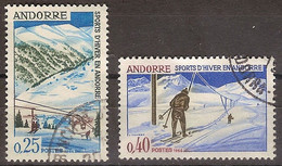 Andorra Francesa U 175/176 (o) Usado. 1966 - Used Stamps