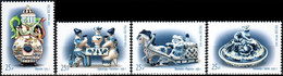 Russia 2022 «Decorative And Applied Art Of Russia. Gzhel» 4v Quality:100% - Unused Stamps