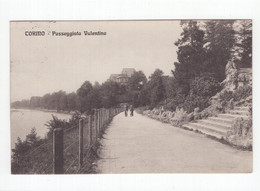 19119 " TORINO-PASSEGGIATA VALENTINO " ANIMATA-VERA FOTO-CART. POST. SPED.1924 - Parks & Gärten