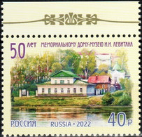 Russia 2022 «50th Anniversary Of The Memorial House-Museum Of I.Levitan» 1v Quality:100% - Nuovi