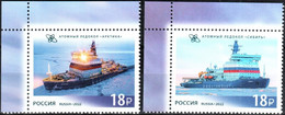 Russia 2022 «Nuclear Icebreaker Fleet Of Russia» 2v Quality:100% - Nuevos