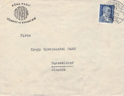 TURKEY - LETTRE 1939 STAMBUL > DÜSSELDORF/DE -CENSOR- / ZM243 - Storia Postale