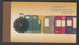 Hong Kong 2010 Booklet - Centenary Of Railway MNH ** - Markenheftchen