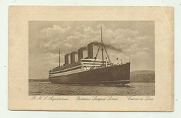 NAVE R.M.S. AQUITANIA - CUNARD LINE - NV  FP - Paquebote