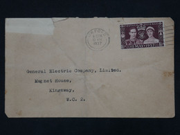 BL6 GREAT BRITAIN BELLE  LETTRE   1937  OXFORD A  KINGSWAY ++AFFRANCH. INTERESSANT++ - Storia Postale