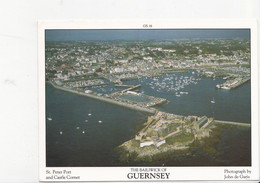 GUERNSEY, St Peter Port Et Castle Cornet, Port, Bateaux, Vue D'avion John De Garis, Ed. D.R. Photography 1995 - Guernsey