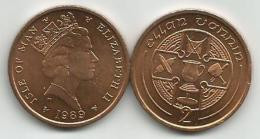 Isle Of Man 2 Pence 1989. - Isle Of Man