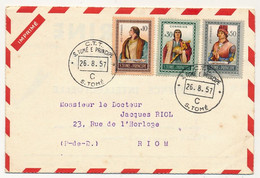 Sao Tome E Principe - Publicité Médicale Puéricrine Expédiée Depuis S.Tomé - 26/8/1957 Pour Médeçin Français - Sao Tome And Principe