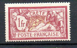 Col32 Colonie Crète N° 13 Neuf X MH  Cote : 30,00 € - Unused Stamps