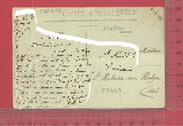 CARTE NOMINATIVE : MATTON  ( Herbager )  à  59440  Saint-Hilaire-sur Helpe - Genealogy