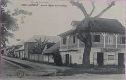 C. P. A. : Guyane : SAINT-LAURENT Du MARONI : Rue De L'Eglise Et Grand'Rue, Animé, En 1920 - Saint Laurent Du Maroni