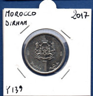 MOROCCO - 1 Dirham 1438 / 2017  -  See Photos -  Km Y 139 - Maroc