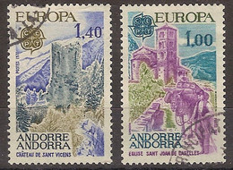 Andorra Francesa U 261/262 (o) Usado. 1977 - Used Stamps