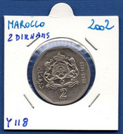 MOROCCO - 2 Dirham 1423 / 2002  -  See Photos -  Km Y 118 - Maroc