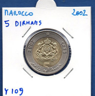 MOROCCO - 5 Dirham 1423 / 2002  -  See Photos -  Km Y 109 - Maroc