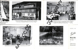 Willingen, Waldeck, Prospekt, Broschüre, Hotel Schlomer, Pension Schlömer Cca. 1964, Gasthaus, Garten, Ski Lifte, - Waldeck
