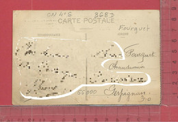 CARTE NOMINATIVE : FOURQUET ( Chaudronnier )  à  66000  Perpignan - Genealogy