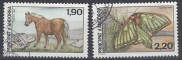 Andorra Francesa U 361/362 (o) Usado. 1987 - Gebraucht