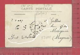 CARTE NOMINATIVE : GALLAIS  à  53100  Mayenne - Genealogy