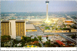 Texas San Antonio Tower Of The Americas At Night - San Antonio