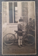 CARTE POSTALE ANCIENNE FANTAISIE ENFANT ET VELO ANNEES 1910-1920 - Sonstige & Ohne Zuordnung