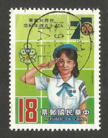 TAIWAN. 18c GIRL GUIDES USED TAIPEI POSTMARK - Gebraucht