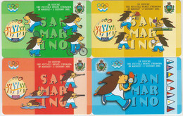 SAN MARINO - IX Small European Coutries Games Set 4 Cards, RSM 065,066,067,068, Mint - San Marino