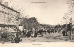 CPA Marché Du Gravier - L'auvergne Illustrée - Phototypie Castanié - Aurillac - Tres Animé - Mercati